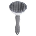 Brosse auto-nettoyante grise pour chien et chat