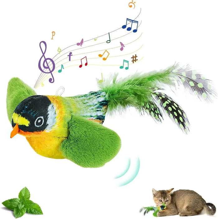 Jouet oiseau chanteur pour chat — visuel 1