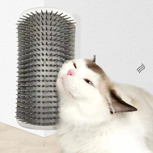 Brosse d'angle auto-toilettage pour chat — visuel 1