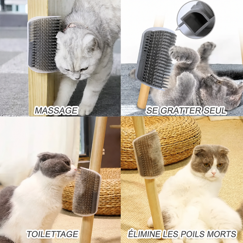 Brosse d'angle auto-toilettage pour chat — visuel 2