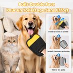 Gant de toilettage anti-poils pour chien et chat