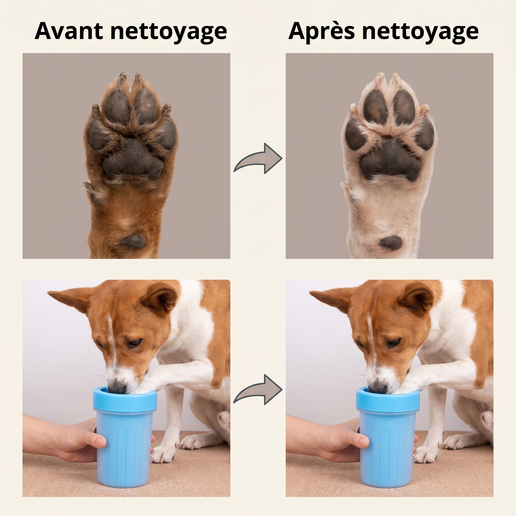 Gobelet nettoie-pattes en silicone pour chien — visuel 2