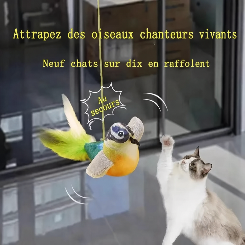 Jouet oiseau chanteur pour chat — visuel 2