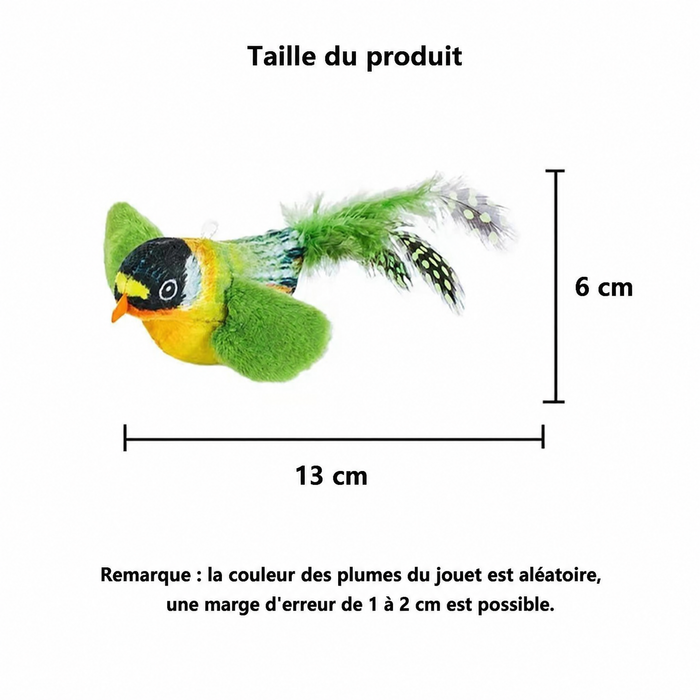 Jouet oiseau chanteur pour chat — visuel 6