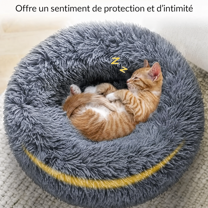 Lit donut moelleux pour chien et chat — visuel 1