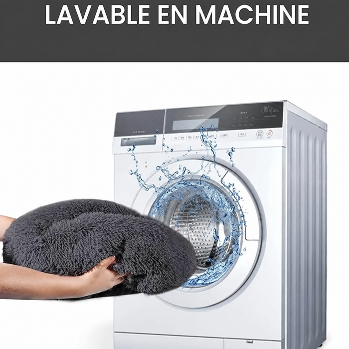 Lit donut moelleux pour chien et chat — visuel 4