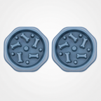Lot de 2 gamelles anti-glouton bleu clair