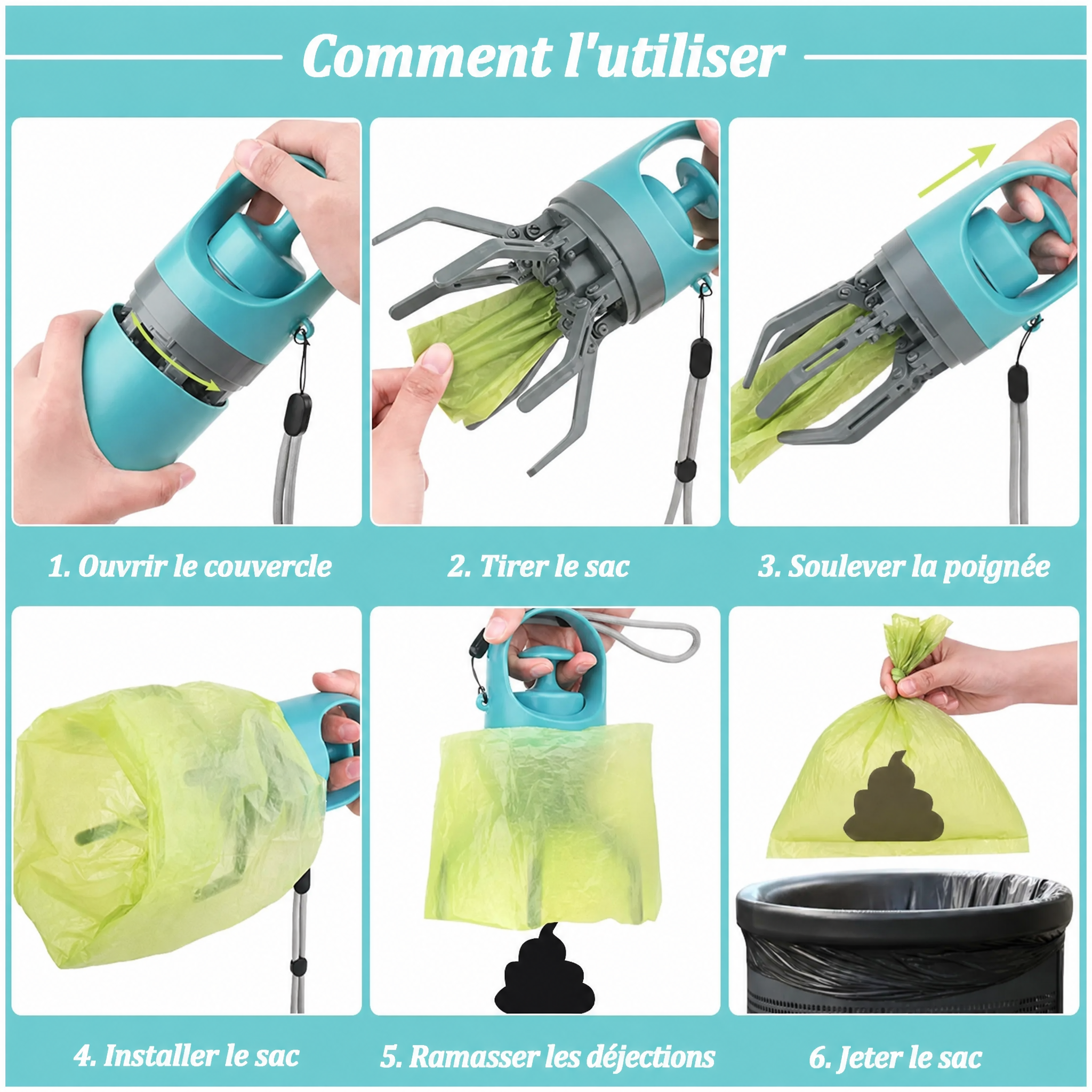 Ramasse-crottes portable pour chien — visuel 4