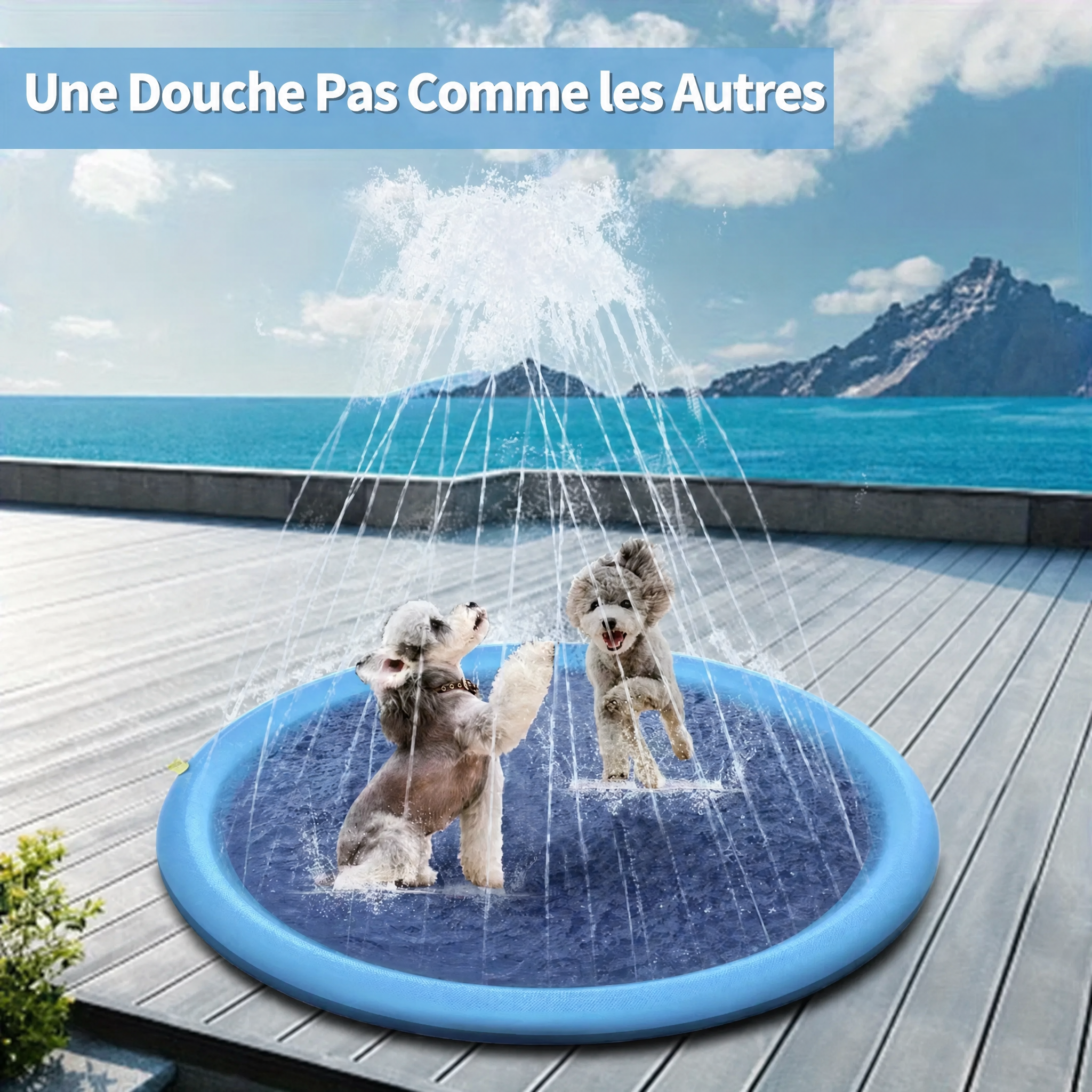 Tapis d'arrosage à jets pour chien — visuel 3